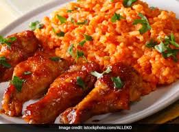 Jollof Rice (2 Chickens, 1 Salad, 1 Drink)